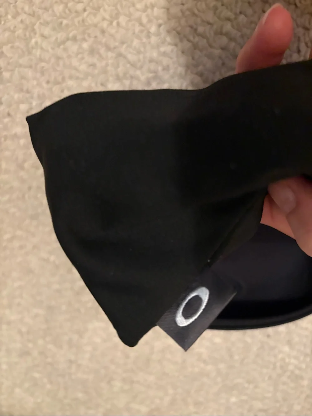 Oakley Black Semi-Rigid Sunglasses Case with Embossed Logo Sutro $235